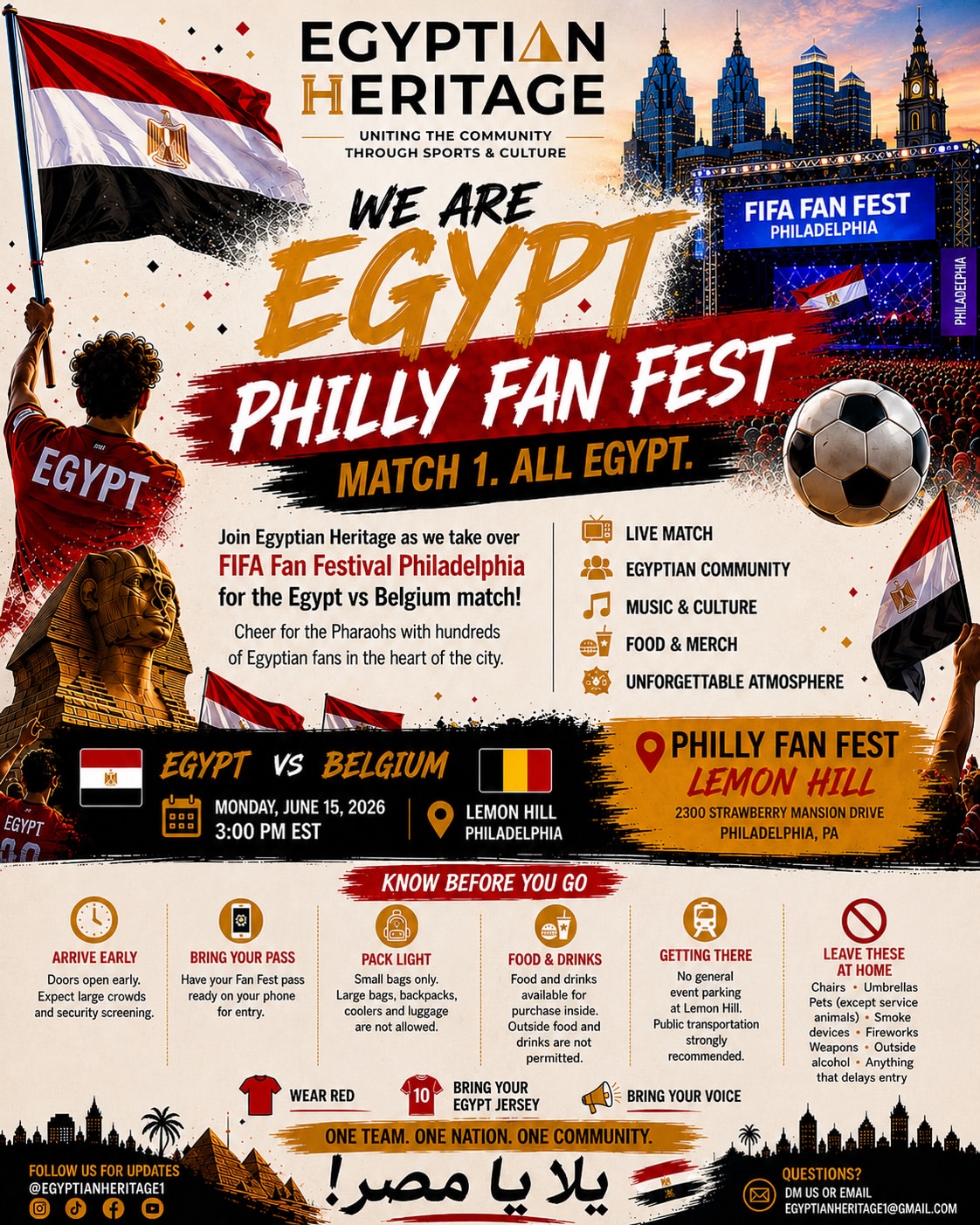 Egypt Takes Over FIFA Fan Fest Philadelphia